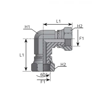 90° SWIVEL FEMALE ADAPTER BSPP