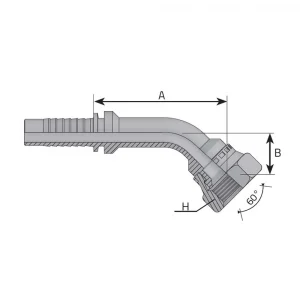 TOYOTA STYLE FEMALE – 45° ELBOW