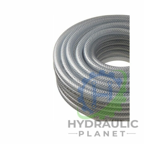 BRAIDED HOSE COIL CLEAR PVC MULTIPURPOSE BRAIDED HOSE